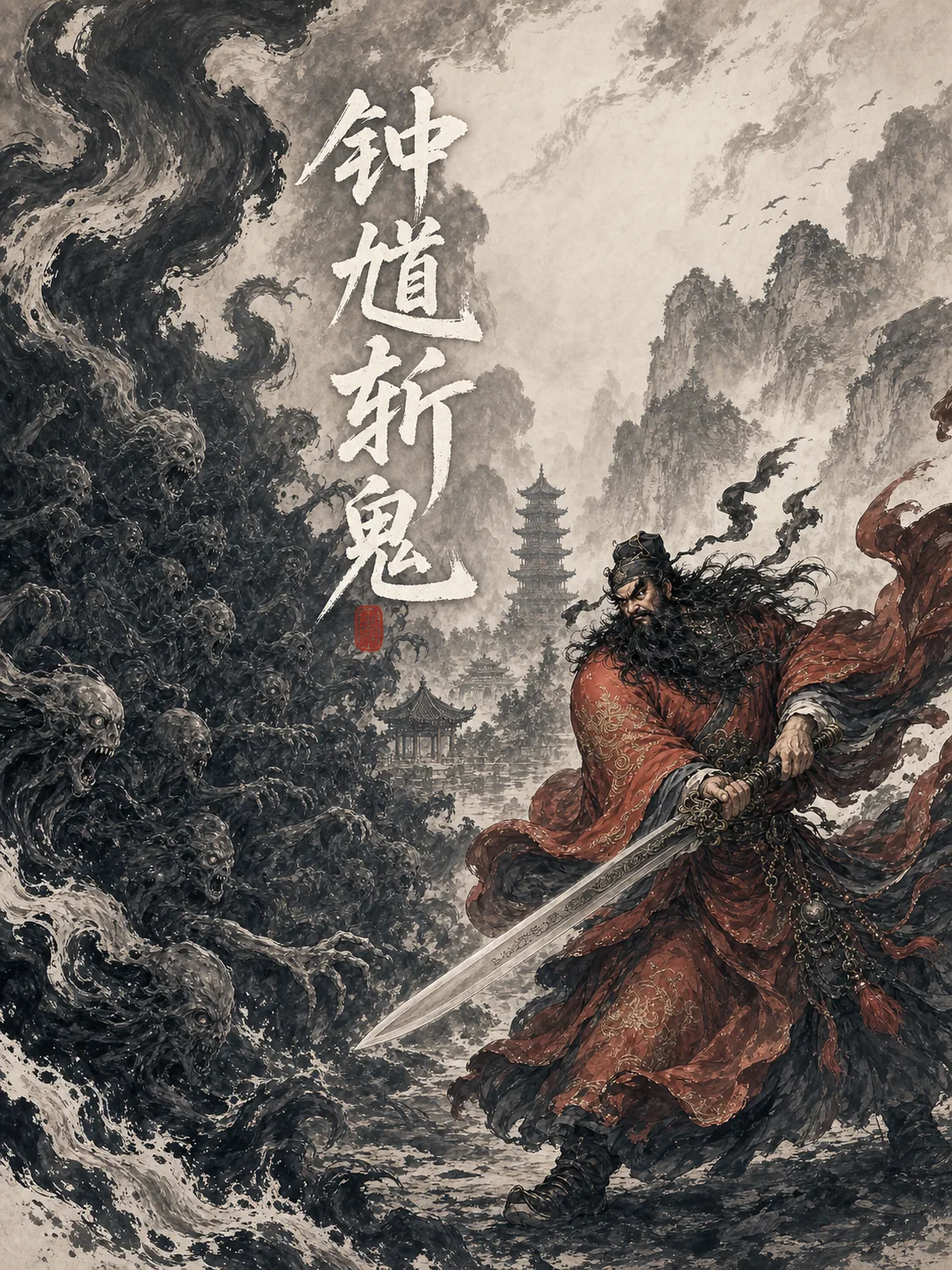 钟馗斩鬼东方志怪影像
