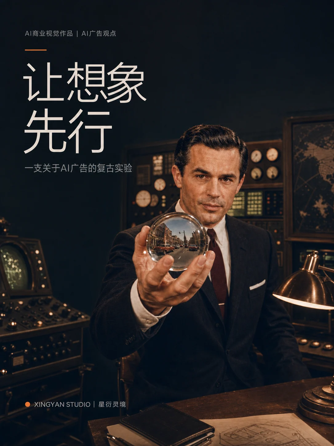 让想象先行AI广告复古概念片